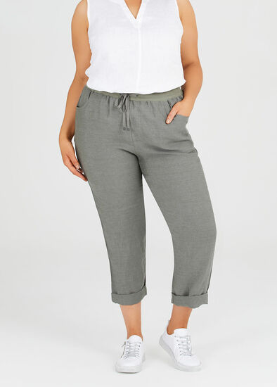 Plus Size Latania Linen & Sequin Pant