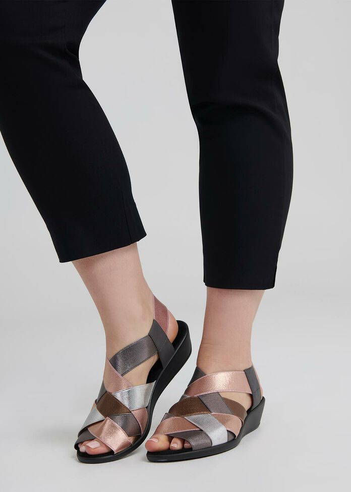 Abby Elastic Weave Sandal, , hi-res