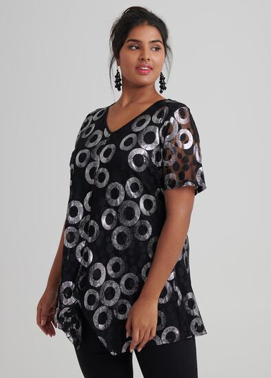 Plus Size Dominio Spot Tunic