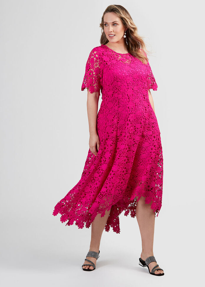 Guipure Lace Dress, , hi-res