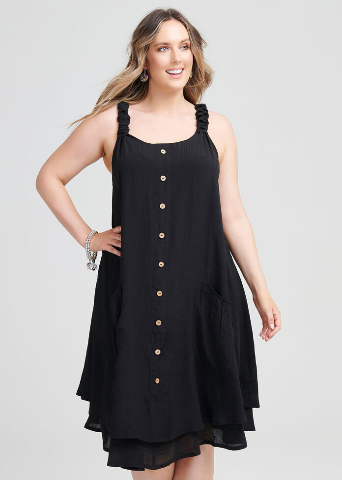 Sweet Escape Buttons Dress, , hi-res