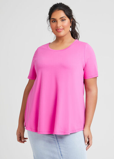 Plus Size Organic Crew Swing Basic Tee