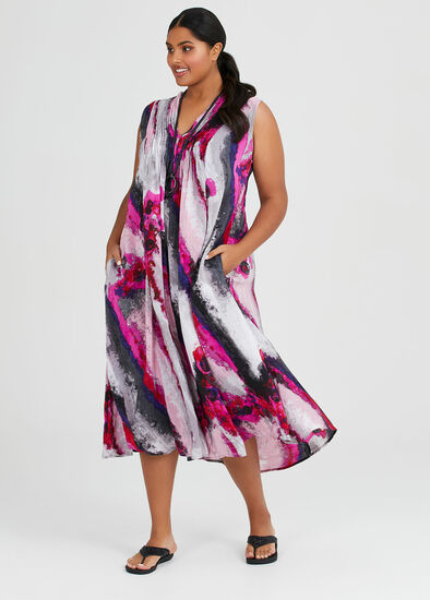 Plus Size Calypso Maxi Viscose Dress