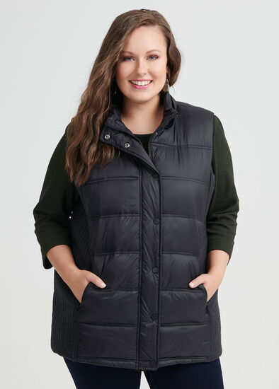 Plus Size Time Traveller Puffer Vest