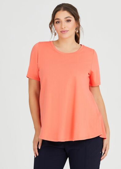 Plus Size Organic Crew Swing Basic Tee