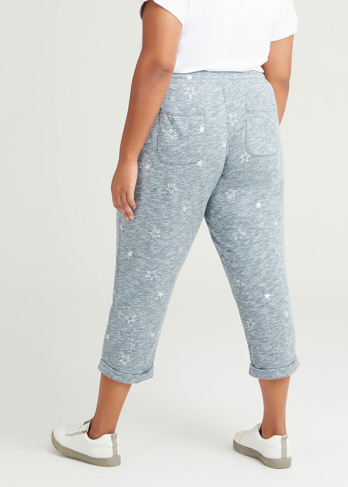 Cotton Silver Star Jogger, , hi-res