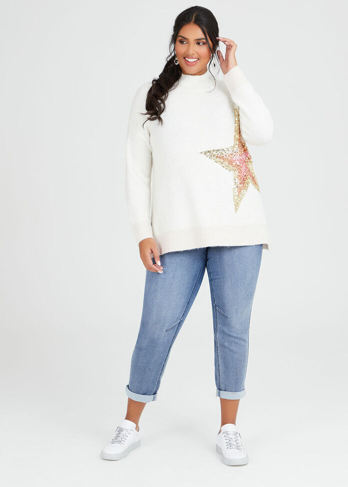 Super Star Sequin Jumper, , hi-res