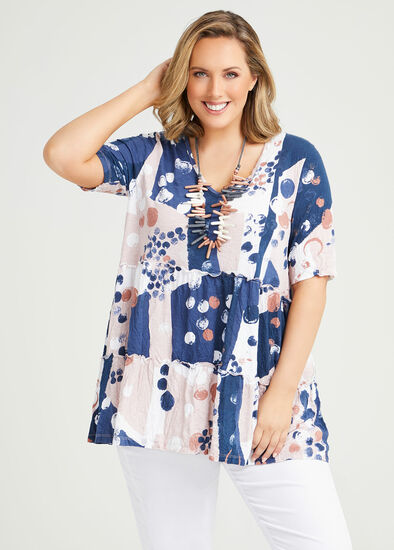 Plus Size Dots & Spots Bamboo Top