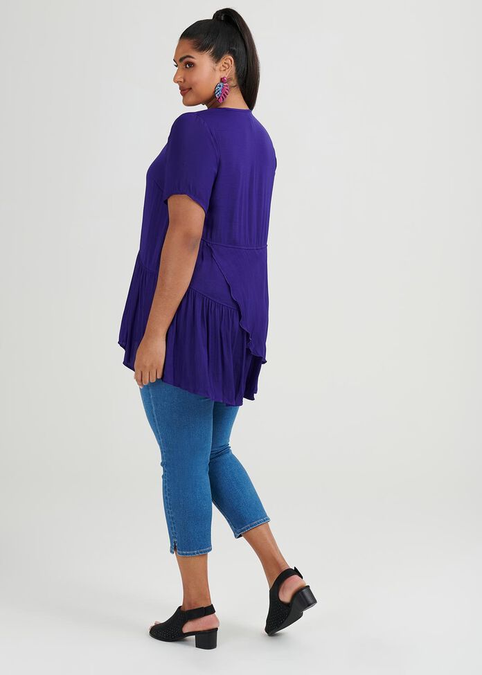 Ready To Ruffle Luxe Tunic, , hi-res