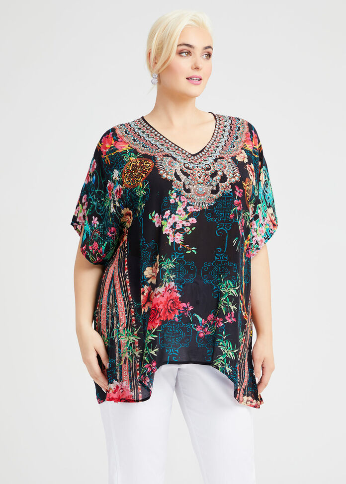 Natural Flower Power Top, , hi-res