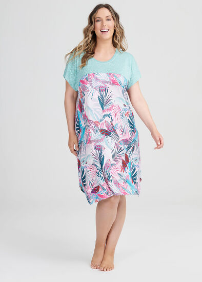 Plus Size Bamboo Palm Nightie