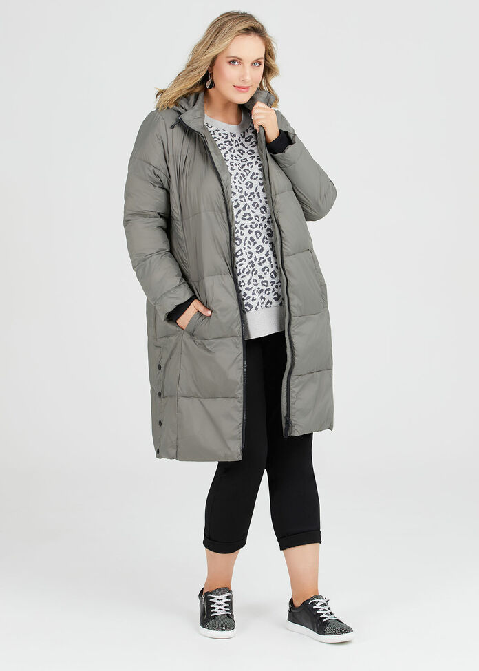 Long Line Puffer Jacket, , hi-res