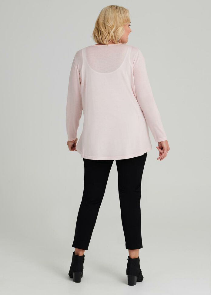 Weekend Vneck Swing Top, , hi-res