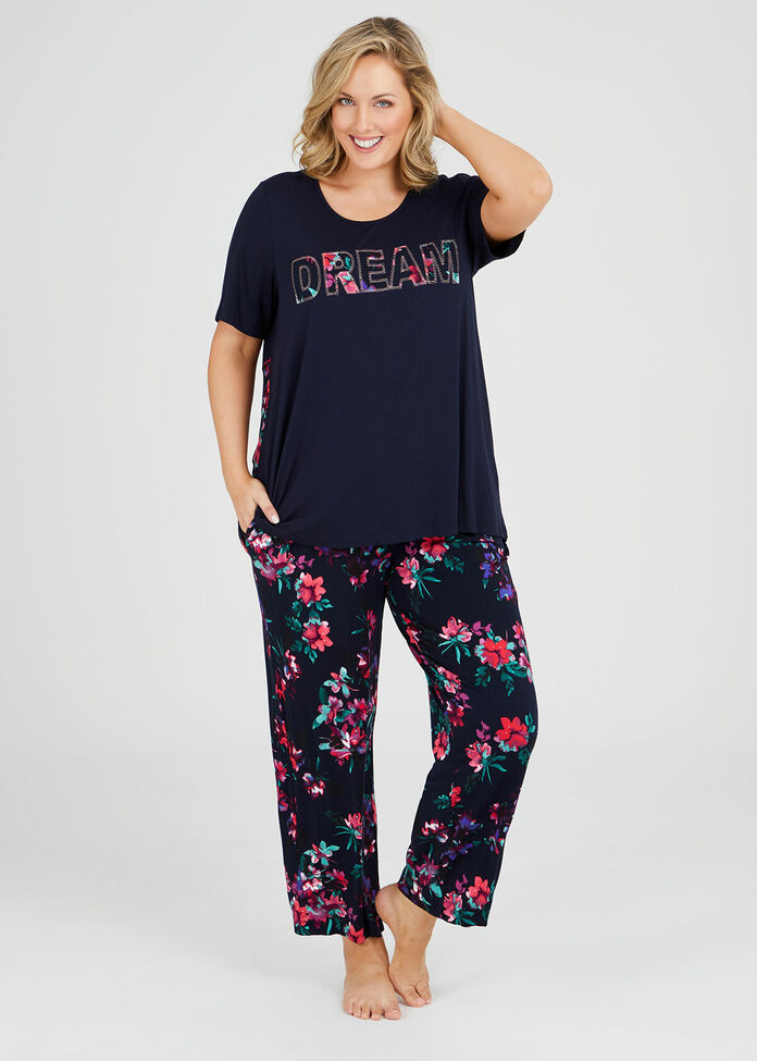 Floral Bamboo Pj Top, , hi-res