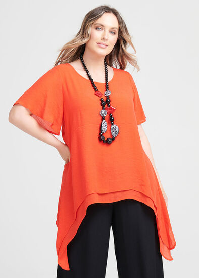 Plus Size Waterfall Top