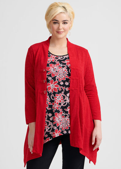 Plus Size Fireside Cardi