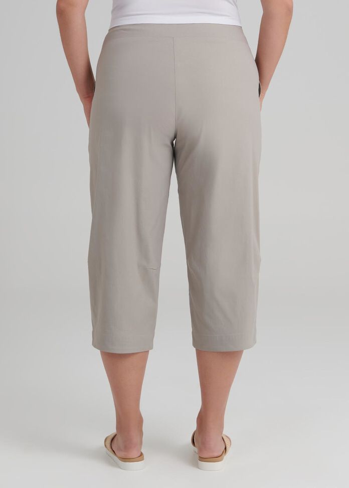 Tencel Trapeze Dart Crop Pant, , hi-res