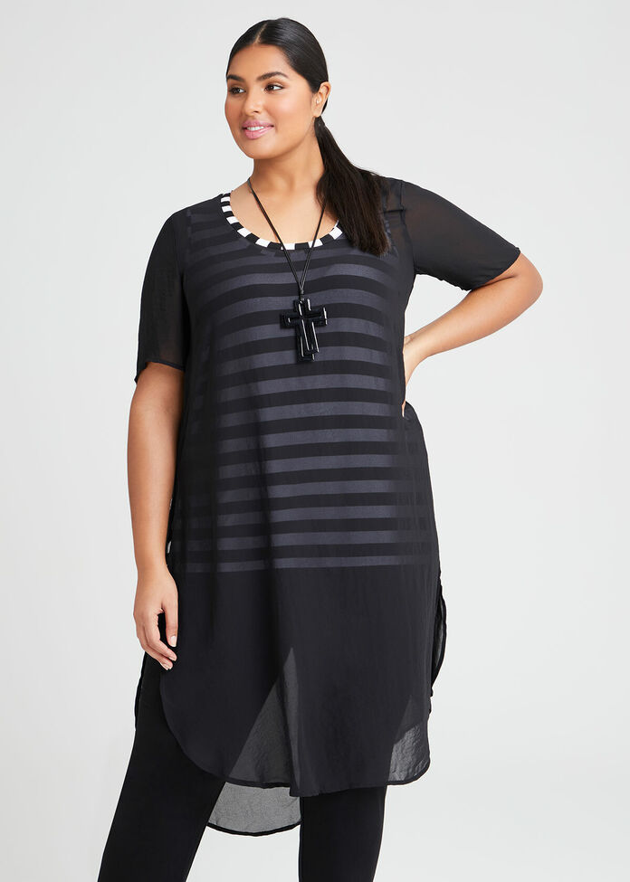 Chiffon Sandra Overlay Tunic, , hi-res