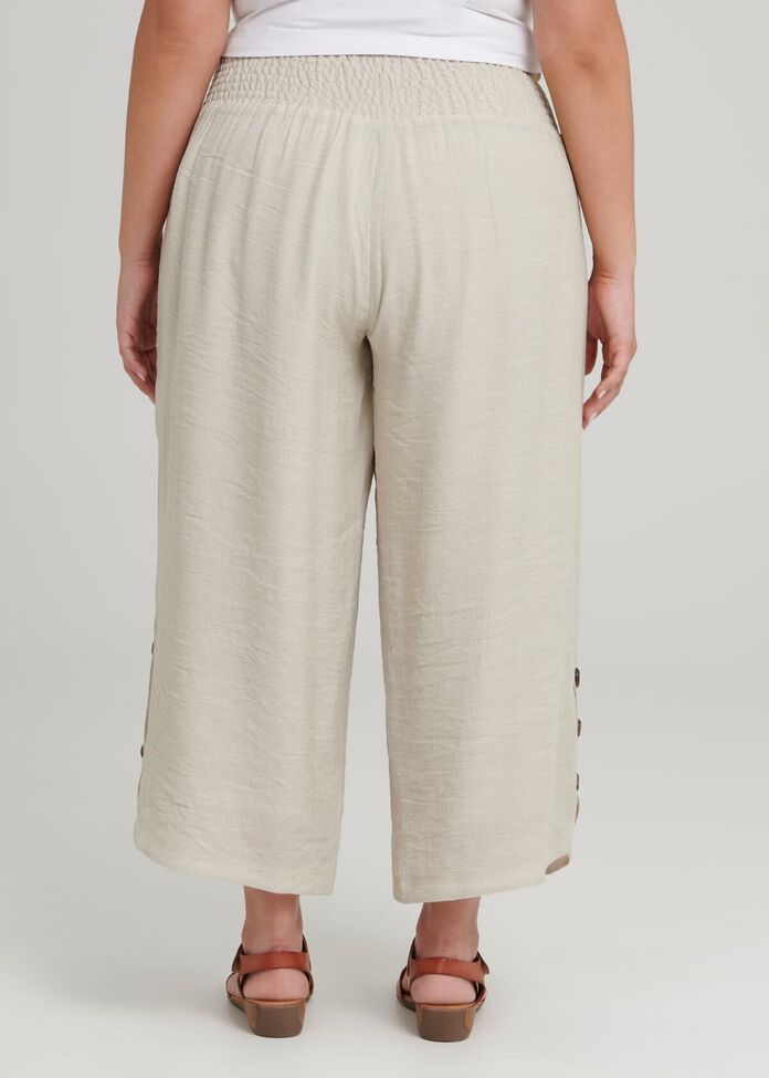 Sahara Button Crop Pant, , hi-res