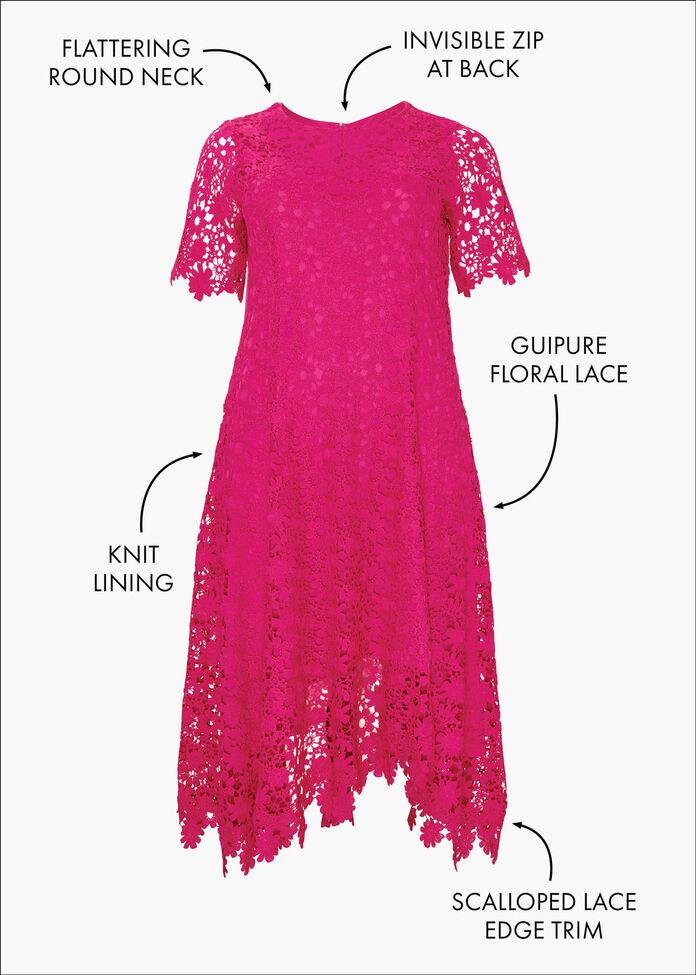 Guipure Lace Dress, , hi-res