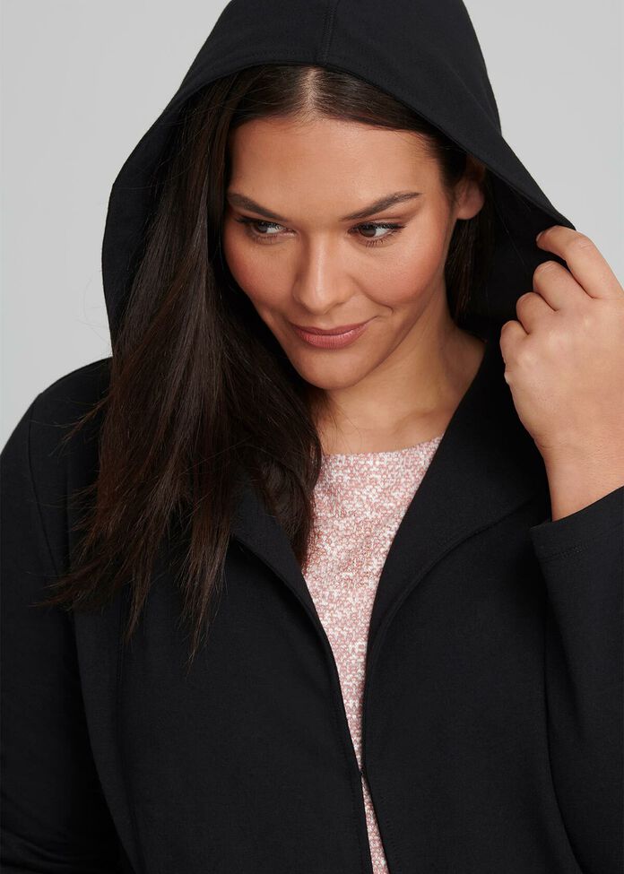 Chic Hooded Cardi, , hi-res