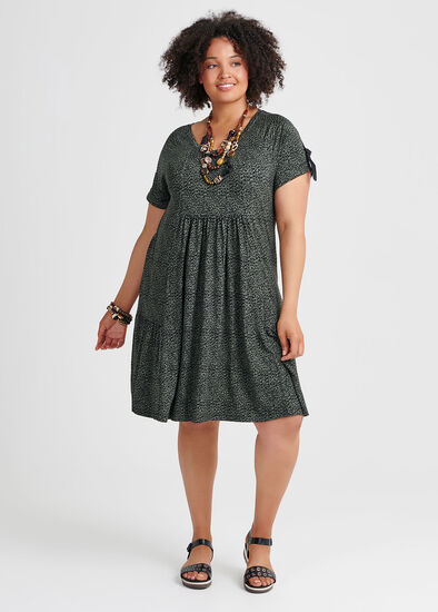 Plus Size Bamboo Cheetah Dress