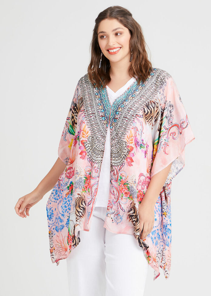 Natural Jo Pastel Power Kimono, , hi-res