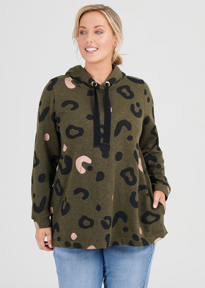 Abstract Animal Hoodie, , hi-res