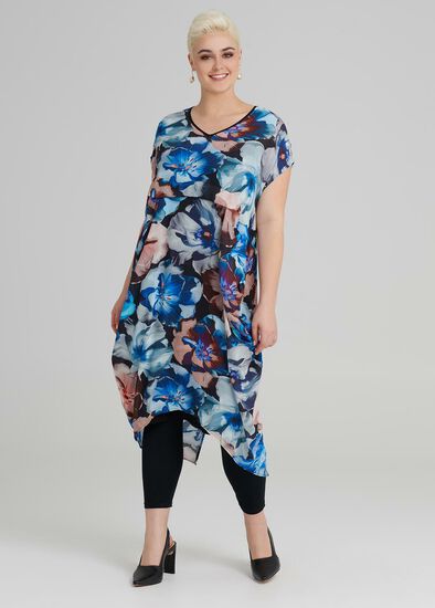 Plus Size Jardin Print Dress