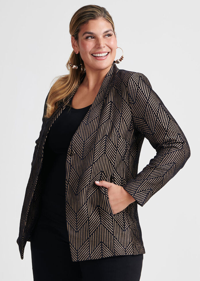 Chevron Chenille Jacket, , hi-res