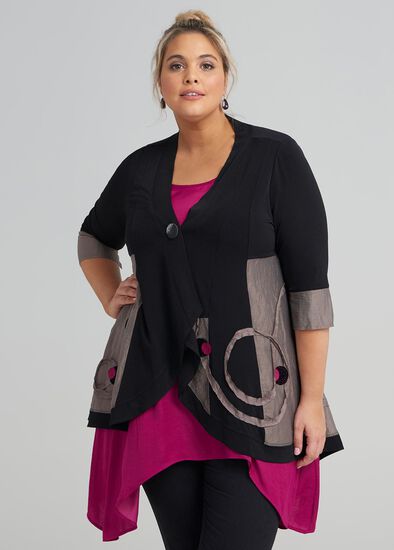 Plus Size Allusion Cardi