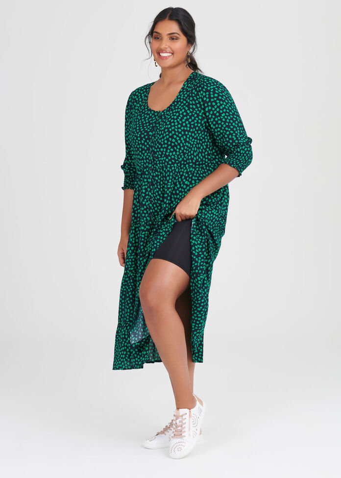 Natural Spot Shirt Dress, , hi-res