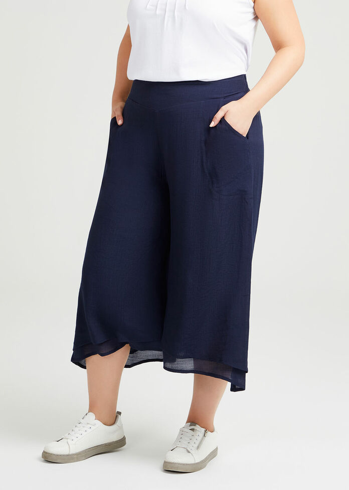 Natural Layered Crop Pant, , hi-res