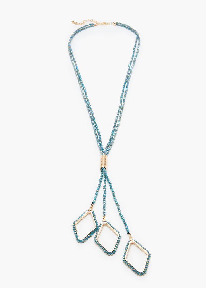 Diamond Drop Y Necklace, , hi-res