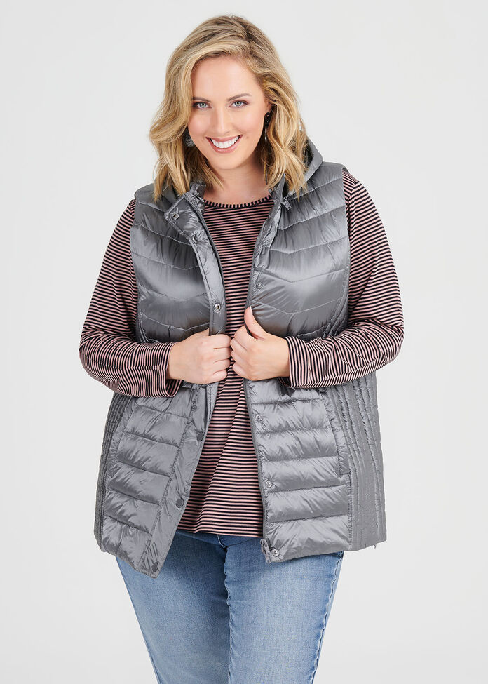 Promenade Puffer Vest, , hi-res