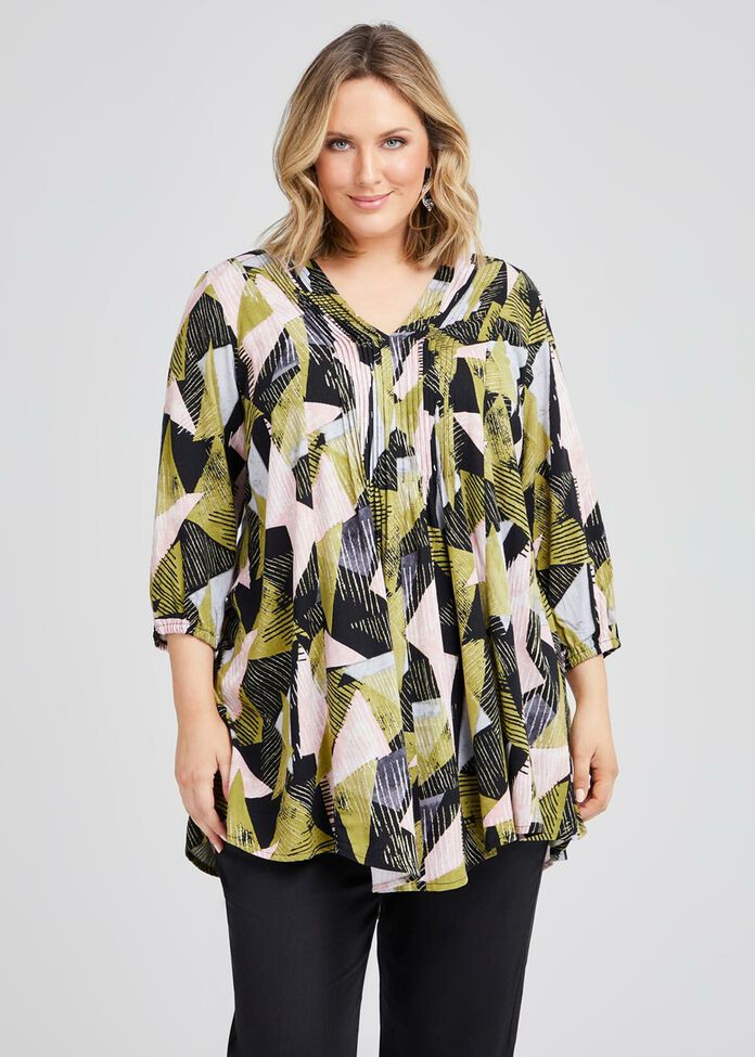 Natural Tuck Front Tunic, , hi-res