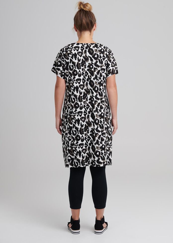 Animal Shift Dress, , hi-res