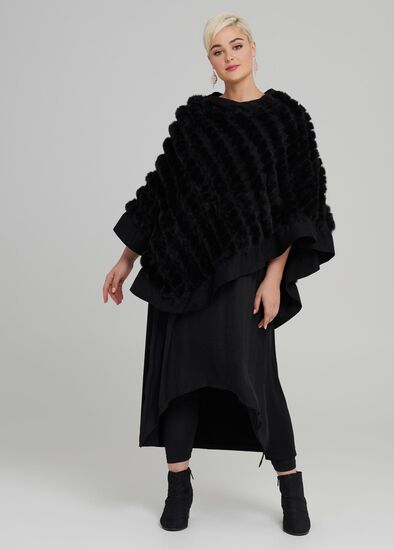 Luxe Faux Fur Poncho