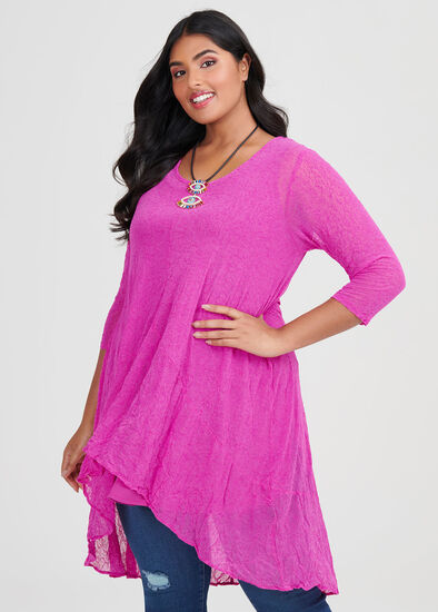 Plus Size Shayda Mesh Tunic