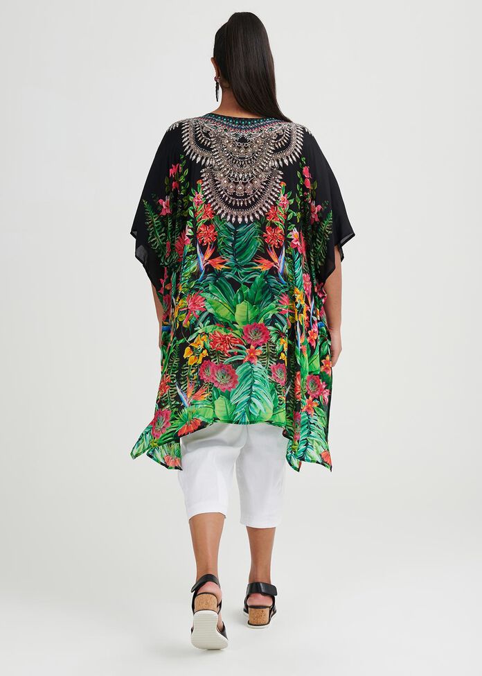 Eden Viscose Kimono, , hi-res