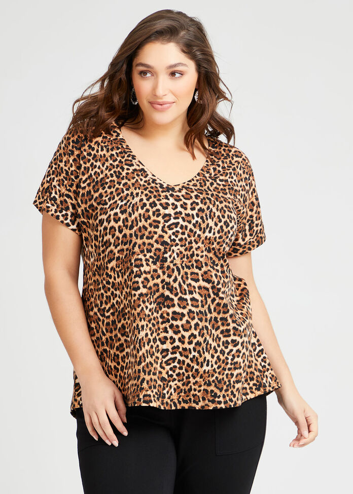 Organic Leopard Tee, , hi-res