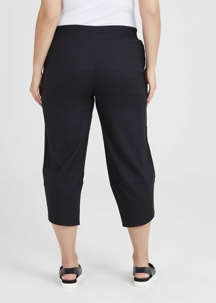 Linen Del Ray Crop Pant, , hi-res