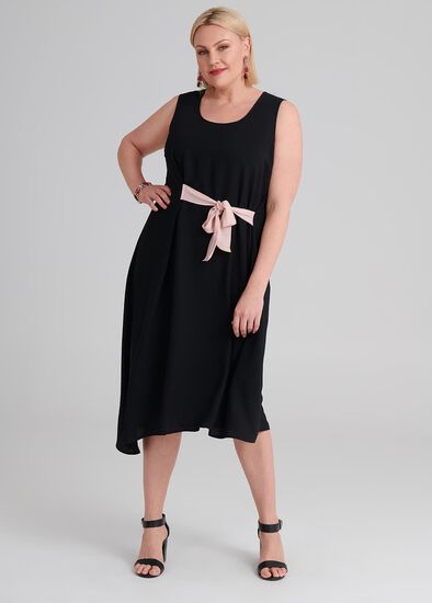 Plus Size Peony Tie Dress