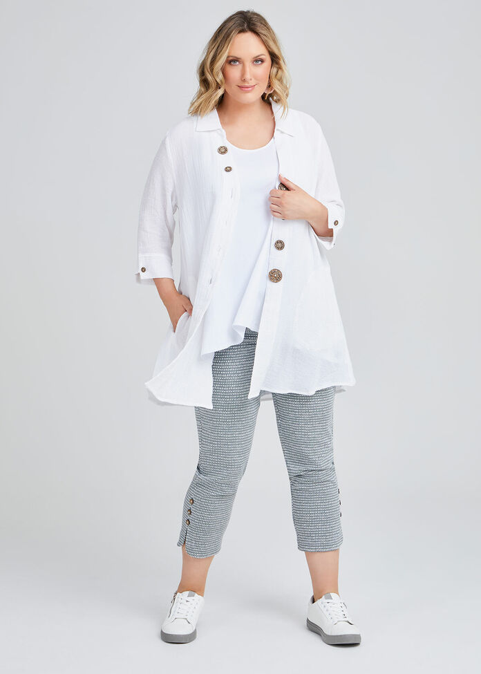 Maxine Linen Swing Shirt, , hi-res