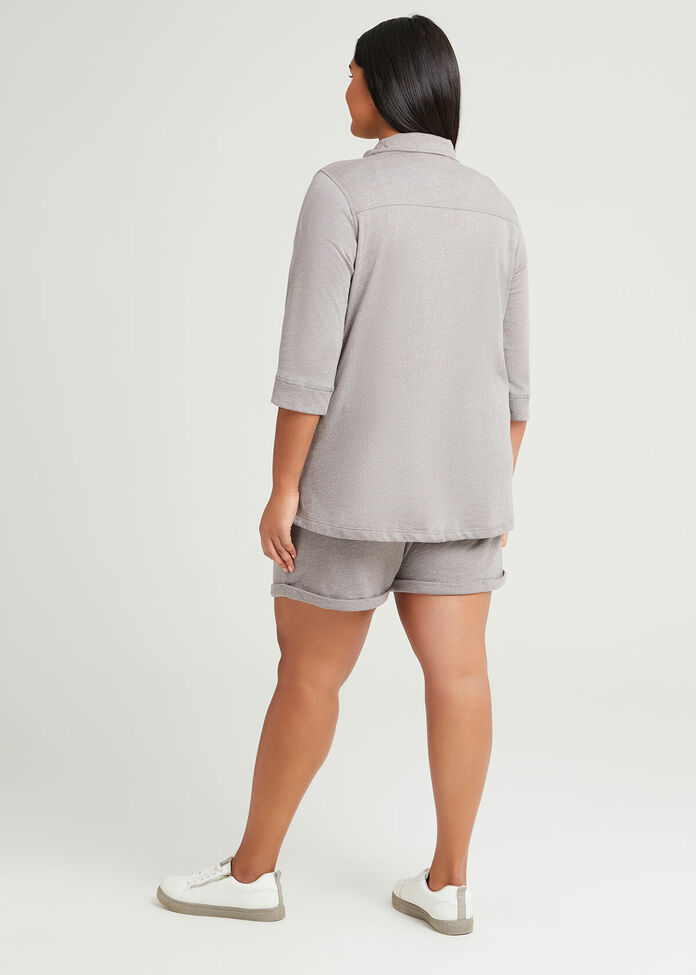 Cotton Relax Zip Top, , hi-res