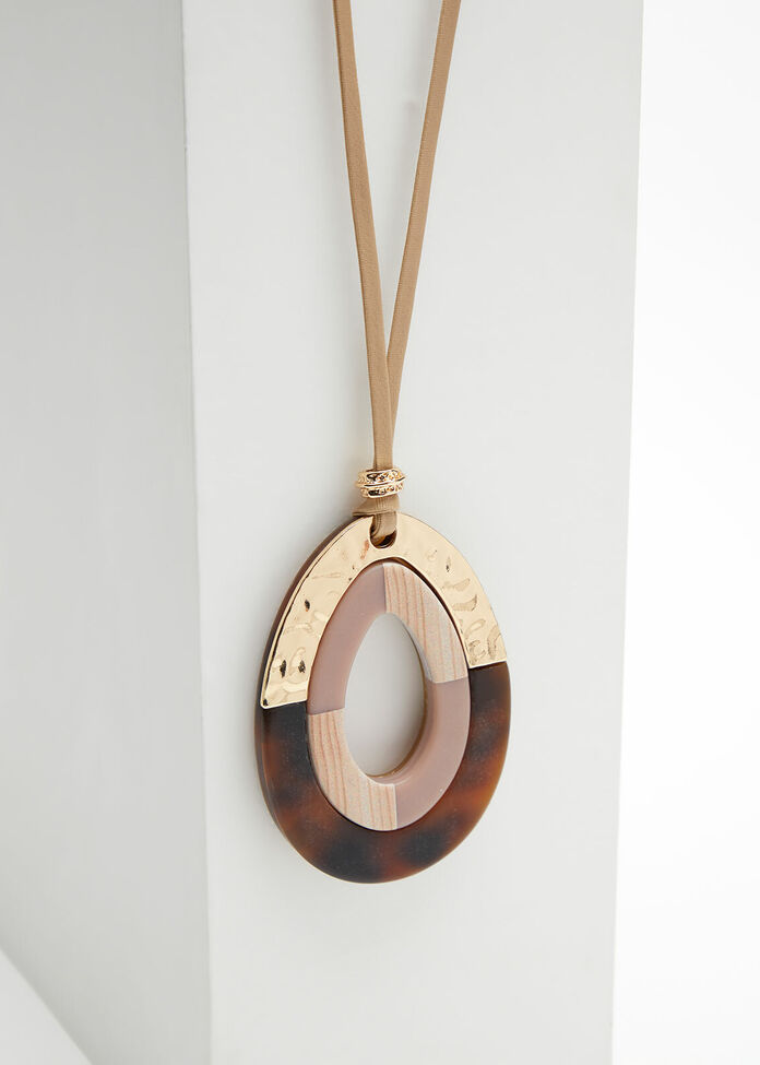 Natural Teardrop Necklace, , hi-res