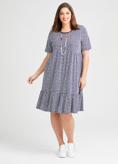 Plus Size Organic Mini Heart Dress