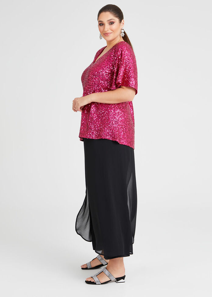 Sparkle Sequin Lined Top, , hi-res