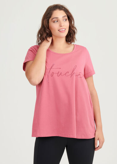 Plus Size Organic Pink Active Top