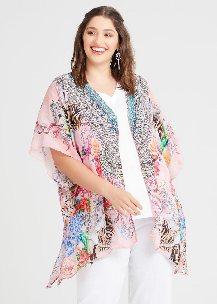 Natural Jo Pastel Power Kimono, , hi-res